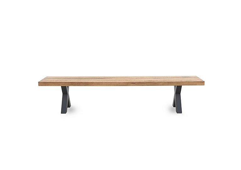 Bodahl - Njord Dining Bench with Metal X-Shaped Legs - 200-cm - Bianca