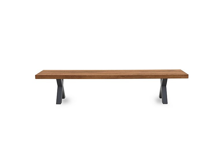Bodahl - Njord Dining Bench with Metal X-Shaped Legs - 240-cm - Oiled