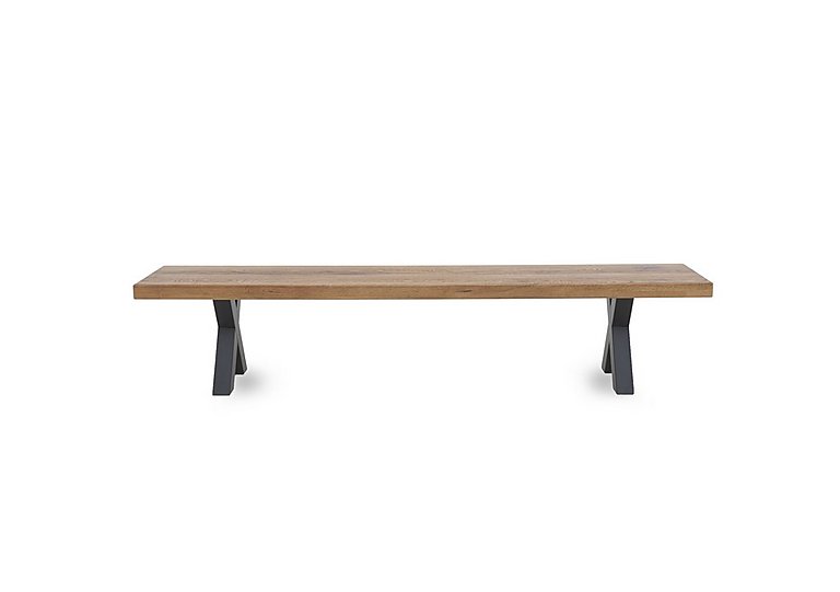 Bodahl - Njord Dining Bench with Metal X-Shaped Legs - 260-cm - Old Bassano