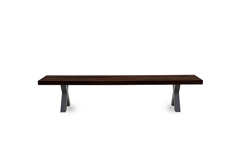 Bodahl - Njord Dining Bench with Metal X-Shaped Legs - 240-cm - Smoked