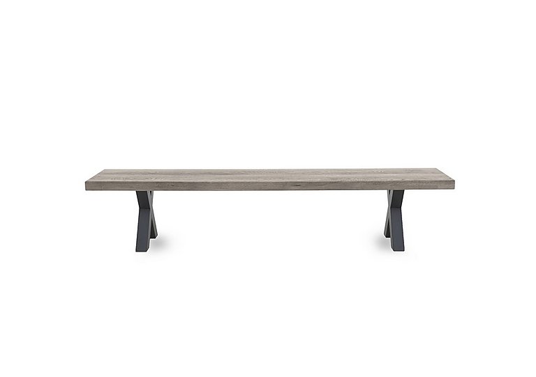 Bodahl - Njord Dining Bench with Metal X-Shaped Legs - 220-cm - White Wash