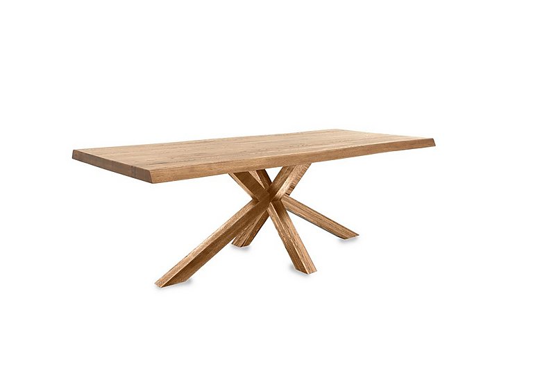 Bodahl - Njord Raw Edge Dining Table with Wood Star Base - 260-cm - Bianca