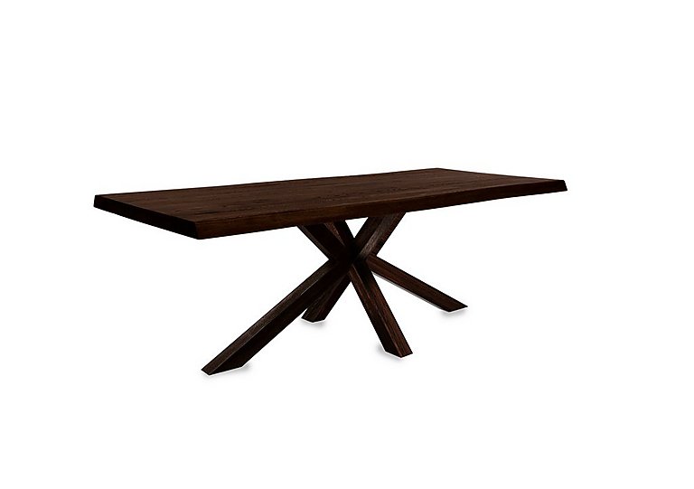 Bodahl - Njord Raw Edge Dining Table with Wood Star Base - 200-cm - Smoked