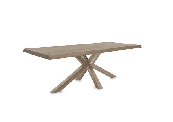 Bodahl  Njord Raw Edge Dining Table with Wood Star Base  260 cm  Vintage Grey | Bed Sava