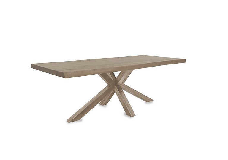 Bodahl - Njord Raw Edge Dining Table with Wood Star Base - 180-cm - Vintage Grey