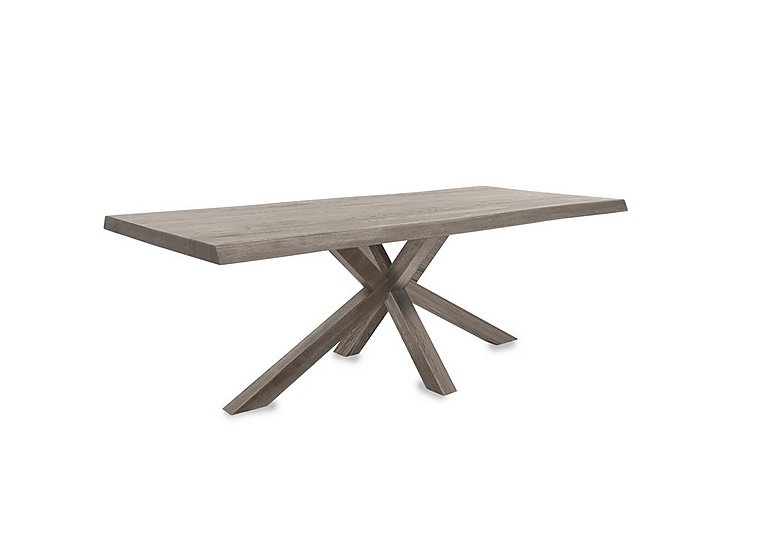 Bodahl - Njord Raw Edge Dining Table with Wood Star Base - 220-cm - White Wash