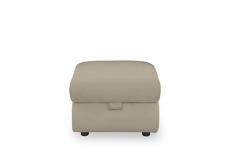 Panache Leather Storage Footstool