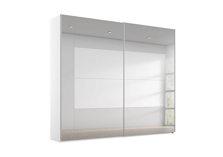 Rauch - Rio 226cm 2 Door Sliding Wardrobe with Premium Interior Fittings Package - Alpine White