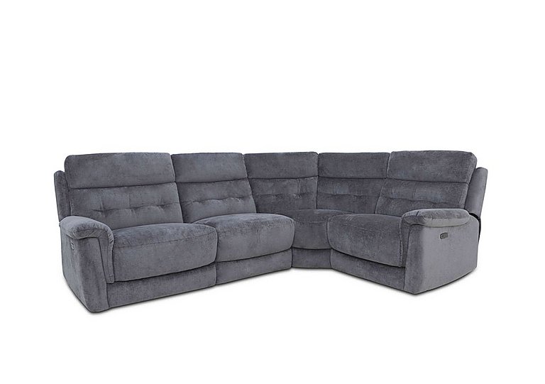 Springer Fabric Right Hand Facing Corner Sofa with Power Recliner