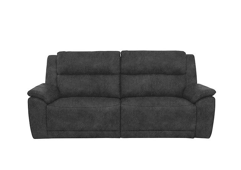 Utah Fabric 3 Seater Power Recliner Sofa with Power Headrests Power Lumbar and Heated Seats