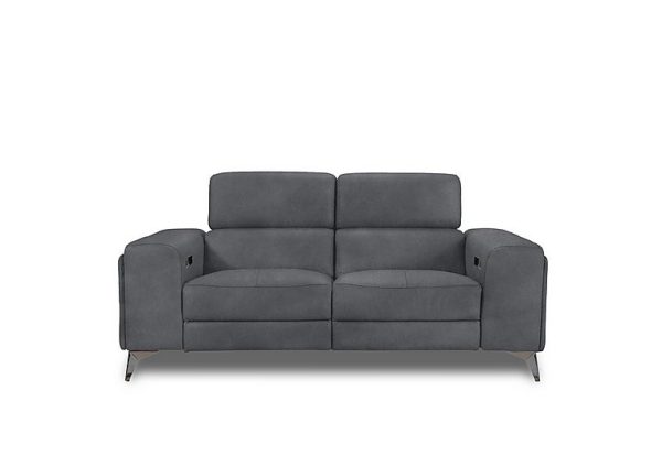 Action Fabric 2 Seater Power Recliner Sofa with Power Storage Arms | Bed Sava