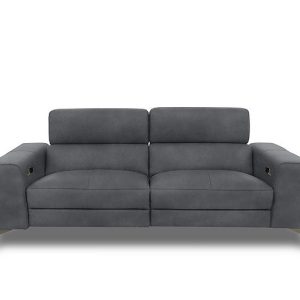 Action Fabric 3 Seater Power Recliner Sofa | Bed Sava