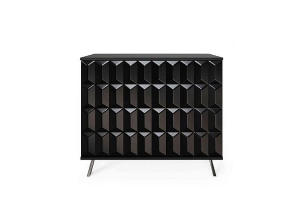 Alpha 2 Door Sideboard with SMART Lighting  Black | Bed Sava