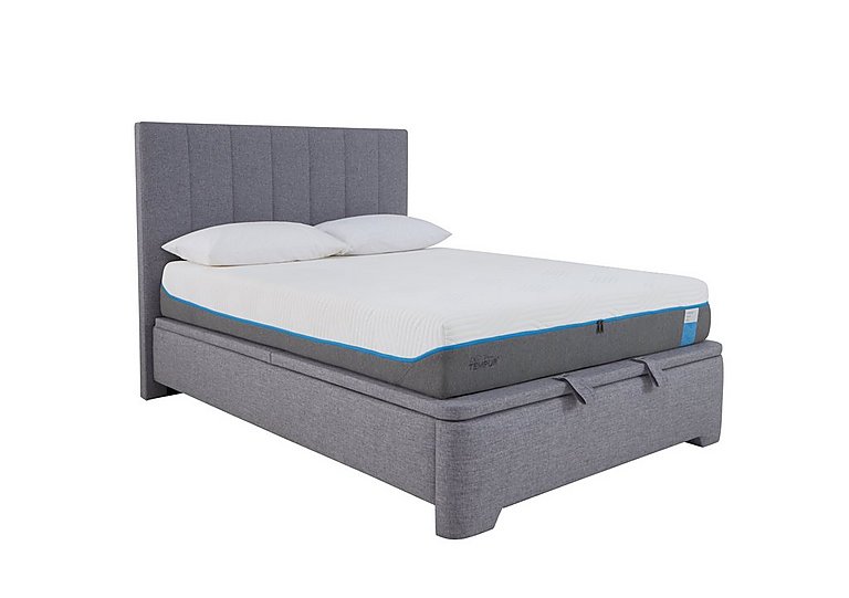 Aramis Ottoman Bedframe - Double - Marbella Grey