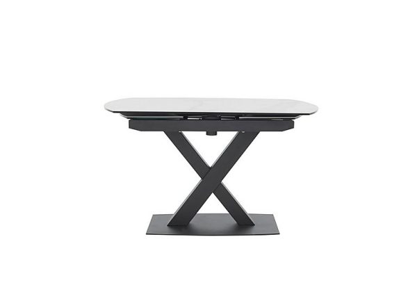 Arctic Extending Dining Table  White | Bed Sava