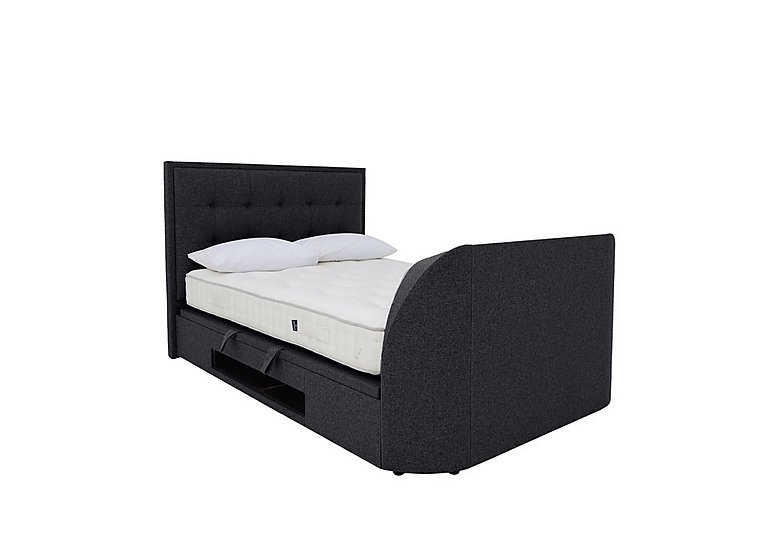 Athos TV Ottoman Bed Frame - Double - Slate Grey