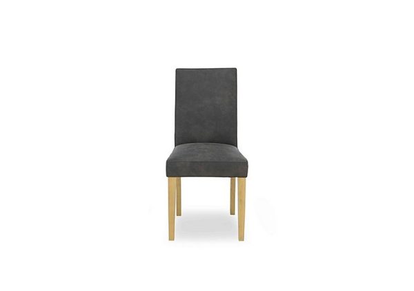 Augusta Cowboy Upholstered Dining Chair  Grey | Bed Sava