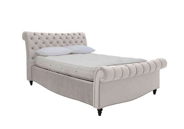 Aurora Side Lift Ottoman Bed Frame  King Size  Smooth Stone | Bed Sava