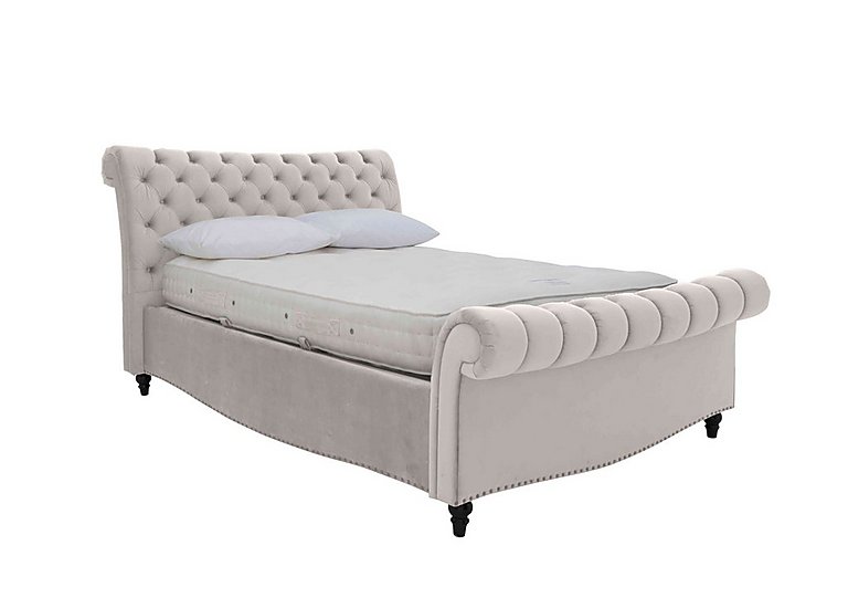 Aurora Side Lift Ottoman Bed Frame - King Size - Smooth Stone