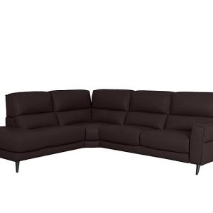 Axel NC Leather Left Hand Facing Chaise End Sofa | Bed Sava