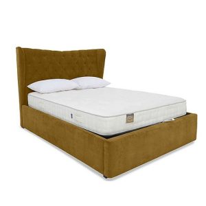 Highgrove  Bauer Ottoman Bed Frame  King Size  Aston Saffron | Bed Sava