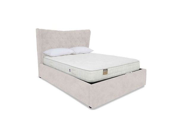 Highgrove  Bauer Ottoman Bed Frame  King Size  Lace Ivory | Bed Sava