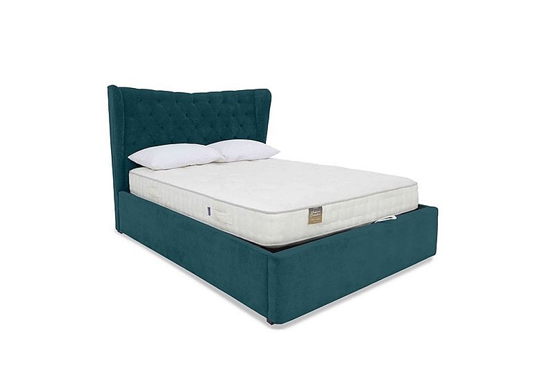 Highgrove - Bauer Ottoman Bed Frame - King Size - Plush Atlantic