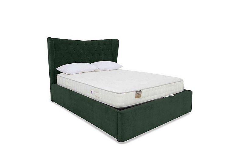 Highgrove - Bauer Ottoman Bed Frame - King Size - Plush Emerald