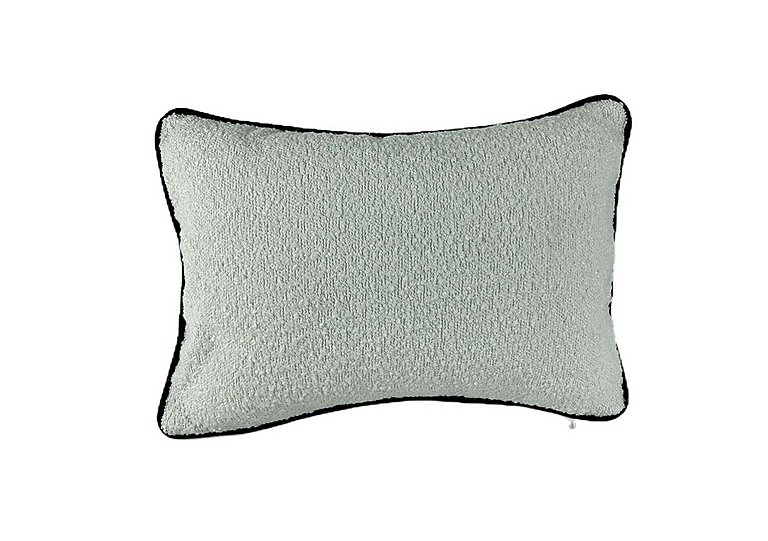 Boucle Piped Cushion - Black