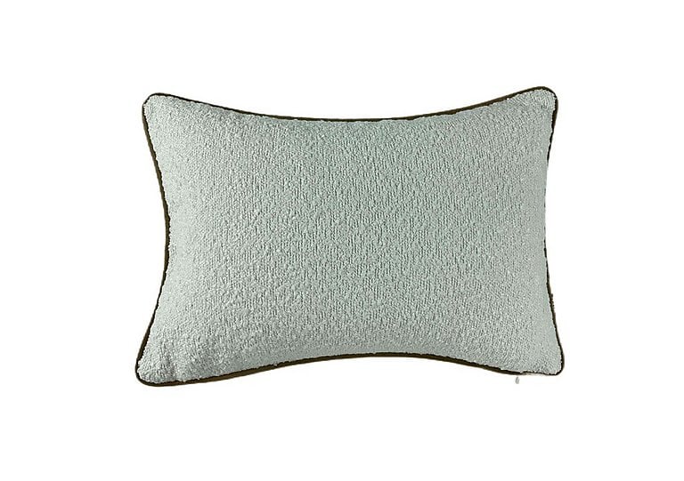 Boucle Piped Cushion - Chocolate