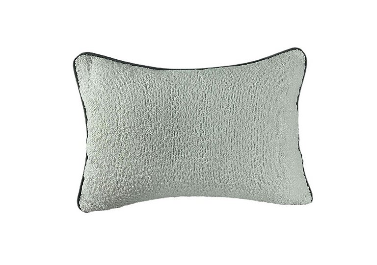 Boucle Piped Cushion - Grey