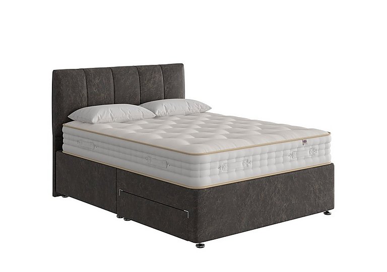 The Handmade Bed Company - Boutique 4000 Divan Set - Super King - Rhodeo Charcoal