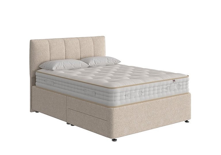 The Handmade Bed Company - Boutique 4000 Divan Set With No Storage With No Storage - Double - Teddy Mink