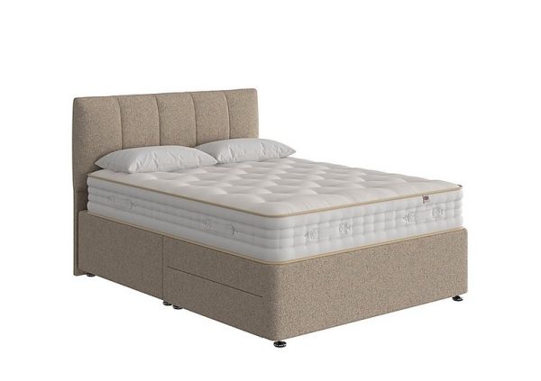 The Handmade Bed Company  Boutique 4000 Divan Set With No Storage With No Storage  Double  Teddy Mushroom | Bed Sava