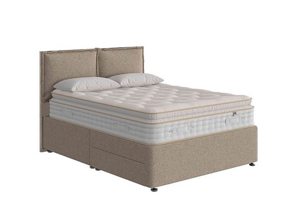 The Handmade Bed Company  Boutique 3000 Pillow Top Divan Set  King Size  Teddy Mushroom | Bed Sava