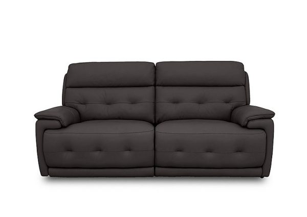Brescia NC Leather 3 Seater Sofa with Power Recliner | Bed Sava