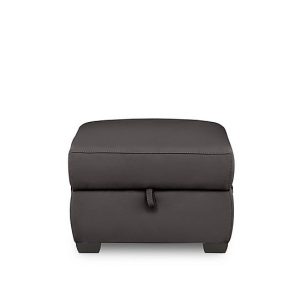 Brescia NC Leather Storage Footstool | Bed Sava