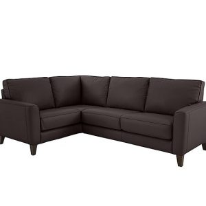 Brondby Small NC Leather Left Hand Facing Corner Sofa | Bed Sava