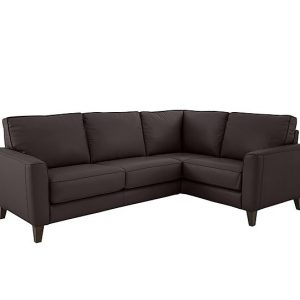 Brondby Small NC Leather Right Hand Facing Corner Sofa | Bed Sava
