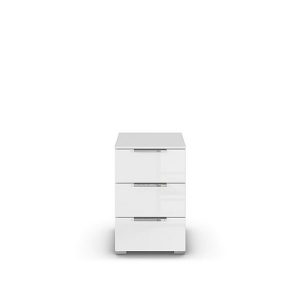 Rauch  Cairns 3 Drawer Bedside Cabinet  White | Bed Sava