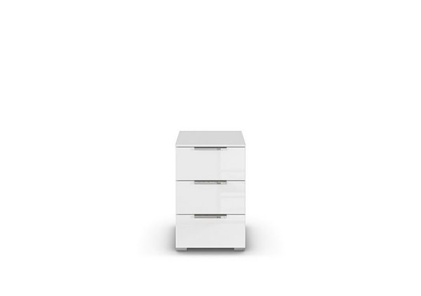 Rauch  Cairns 3 Drawer Bedside Cabinet  White | Bed Sava