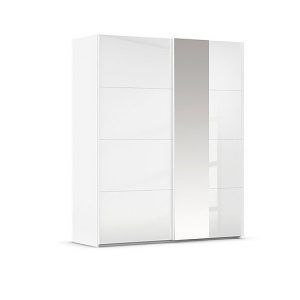 Rauch  Cairns 181cm 2 Door Sliding Wardrobe  White | Bed Sava