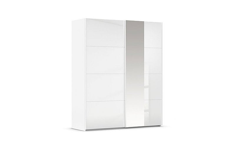 Rauch  Cairns 181cm 2 Door Sliding Wardrobe  White | Bed Sava