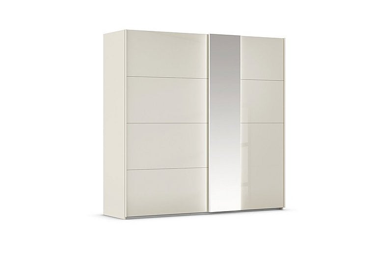 Rauch  Cairns 226cm 2 Door Sliding Wardrobe with External Lights  Champagne | Bed Sava