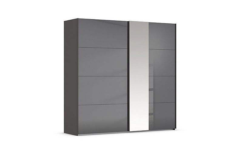Rauch  Cairns 226cm 2 Door Sliding Wardrobe  Graphite | Bed Sava