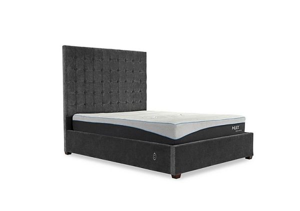 Carrie 160cm Headboard Electric Ottoman Bed Frame  King Size  Anthracite | Bed Sava