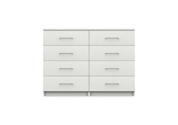 London Bedrooms  Castle 8 Drawer Chest  Frost | Bed Sava