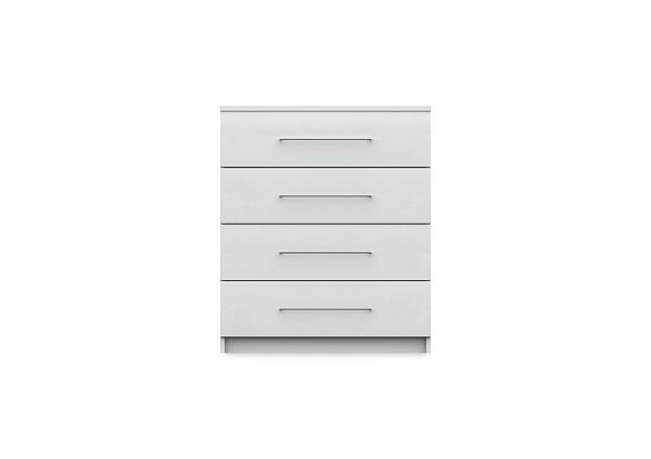 London Bedrooms  Castle 4 Drawer Chest  Frost | Bed Sava