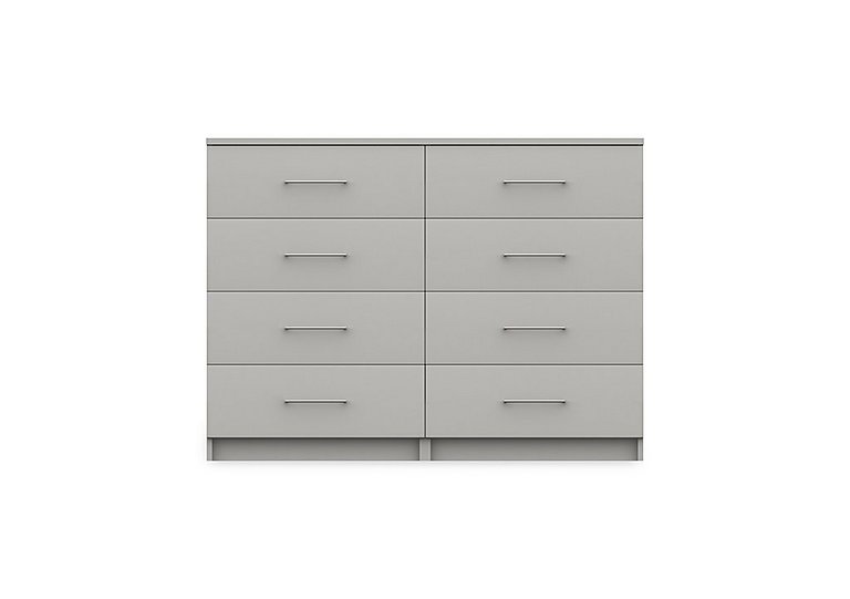 London Bedrooms - Castle 8 Drawer Chest - Grey