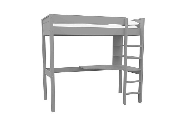Stompa - Chase High Sleeper with Desk - Grey